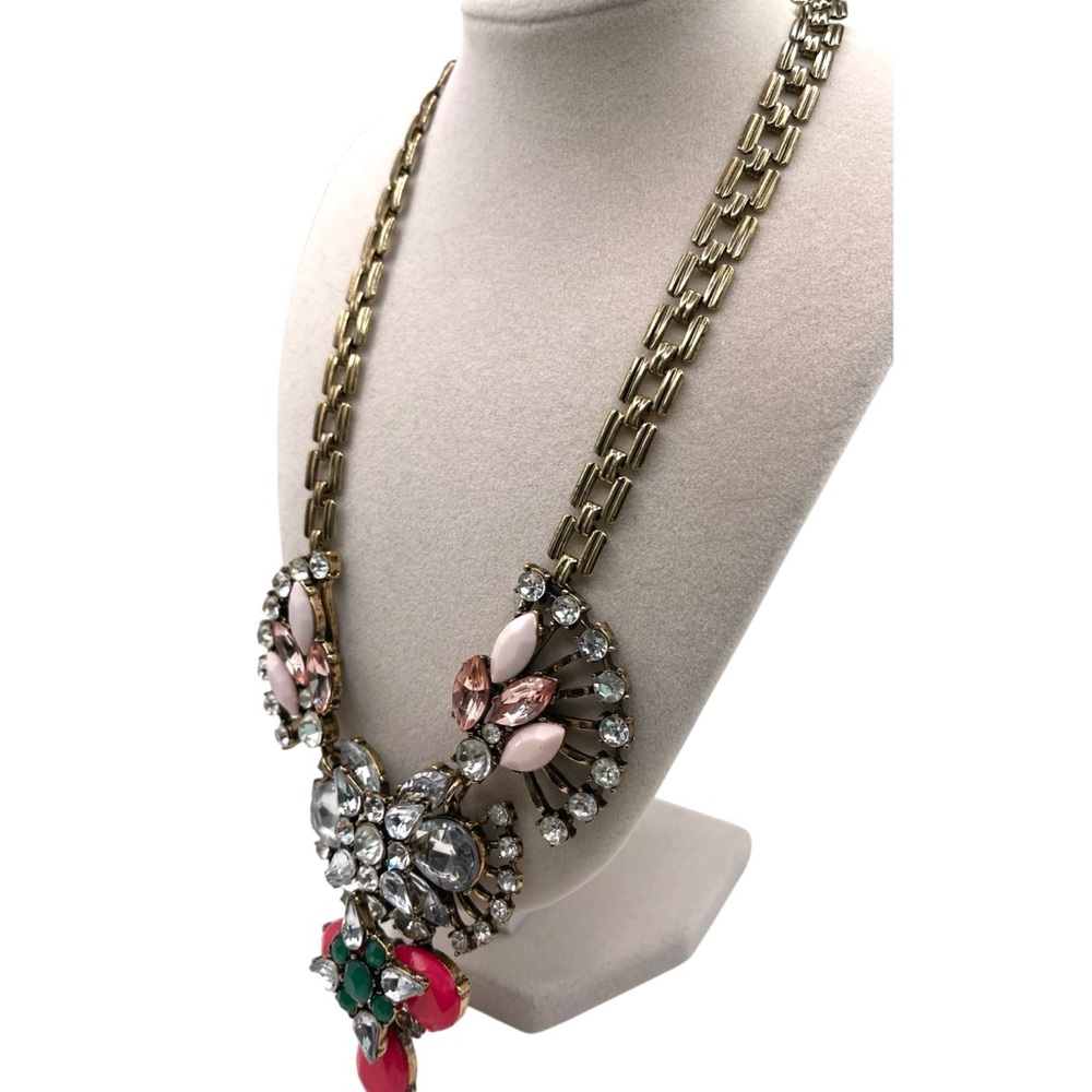 ❤️ SHEIN Rhinestone x Acrylic Glitzy Statement Necklace - Picture 4 of 8